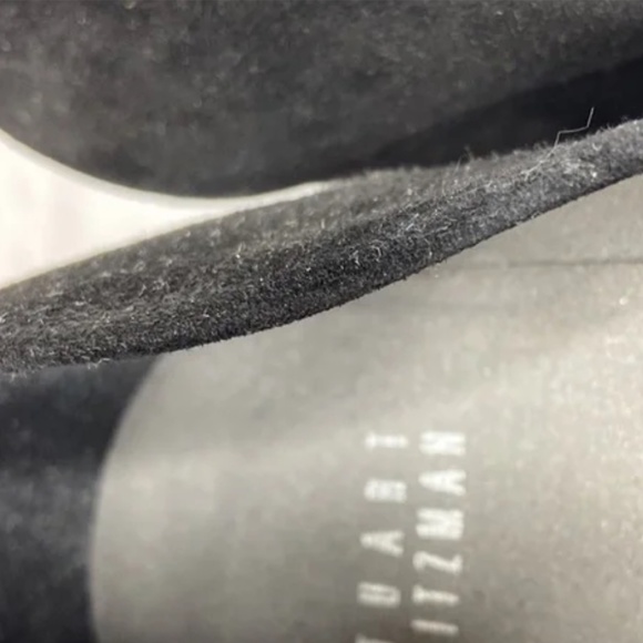 Stuart Weitzman black leather 2.5” wedge size 9 1/2 almost like new condition - Picture 4 of 13